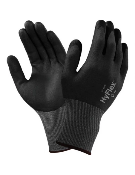 enduction en mousse nitrile ansell fortix sur support en taille 11 18492-11