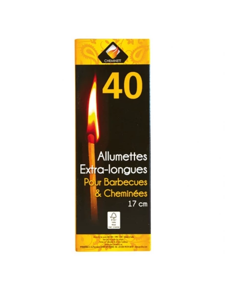 allumettes extra-longues 17 cm