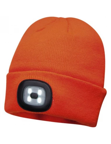 bonnet beanie avec led rechargeable bleu marine 19579-bm