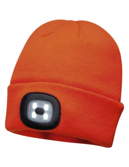 bonnet beanie avec led rechargeable bleu marine 19579-bm