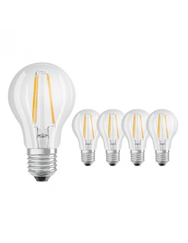 bte 5 ampoules led std 7w60 e27 claire fimament chaud