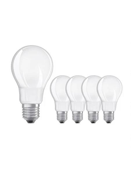 bte 5 ampoules led std 7w60 e27 verre depoli chaud