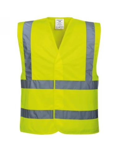 Gilet Hi-Vis Baudrier & Double Ceinture couleur : Rouge taille L/XL - PORTWEST