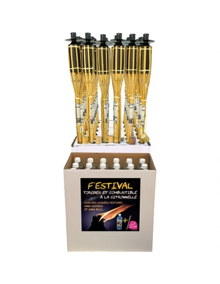 torches olympia box 36 pieces + combustibles