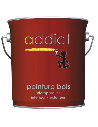 Peinture Bois 2.5 litres rouge basque - ADDICT