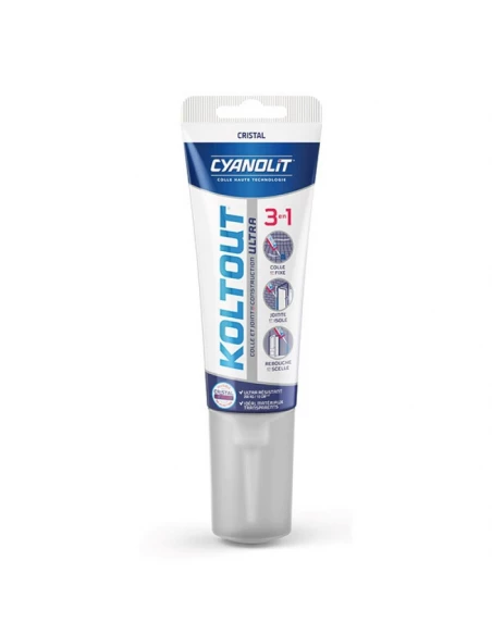 colle joint tube 125ml cristal koltout