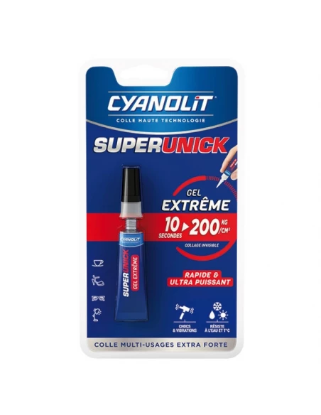 colle super unick ss solvant 7g blister cyanolit