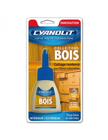 colle bois tube 50g blister cyanolit
