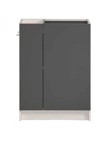 desserte versus 60x86x32 gris blanc