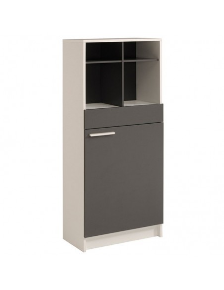 demi colonne versus 60x137x32 gris blanc