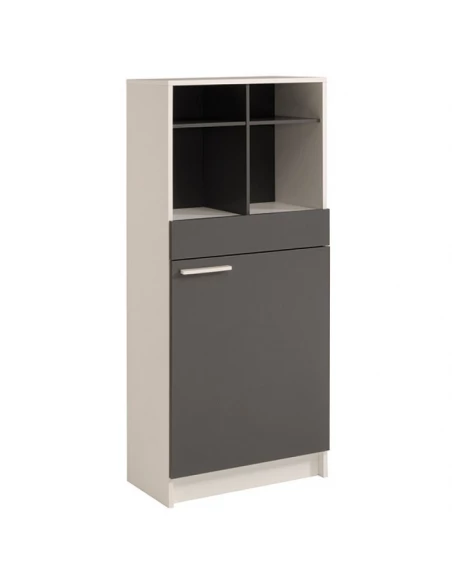 demi colonne versus 60x137x32 gris blanc