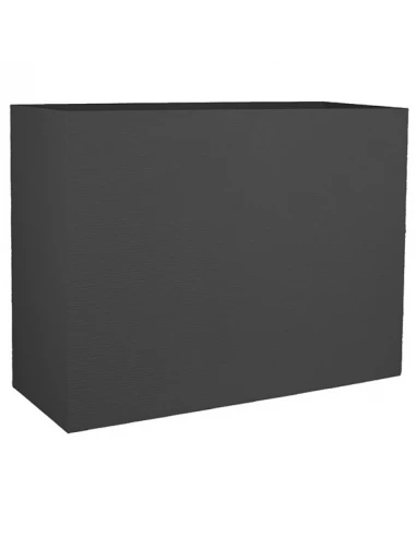 Murêt pot de fleurs loft 46l gris anthracite - double parroi avec zone de retention eau - EDA