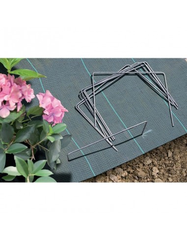 Agrafes Fixsol XL Nortene (Lot 20) Fixation robuste pour toile de paillage - Nortene