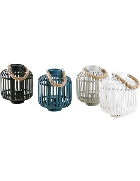 lanterne en bambou coloree avec corde