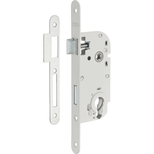 coffre a larder: Boitier serrure encastrer axe 40 mm Cylindre Reversible