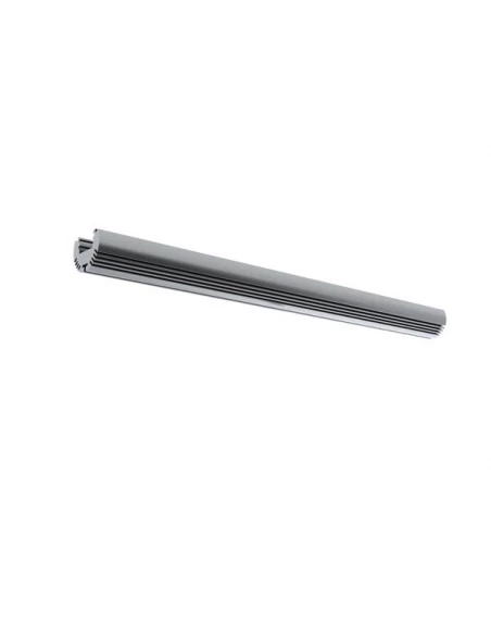 alu-round - profilé en aluminium pour ruban led - rond - aluminium anodisé - argent - 2 m