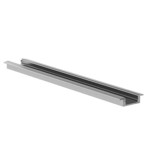 recessed slimline 7 mm - profilé en aluminium pour ruban led - à encastrer - argent - 2 m