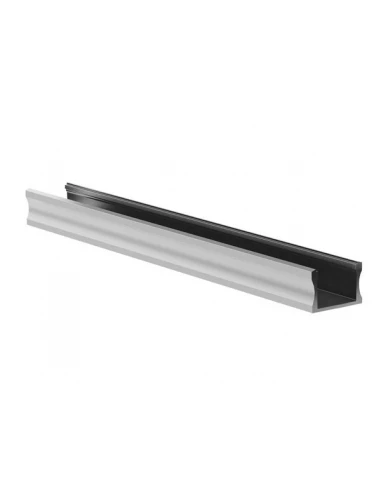 slimline wide - 15 mm - profilé en aluminium pour ruban led - aluminium anodisé - argent - 2 m