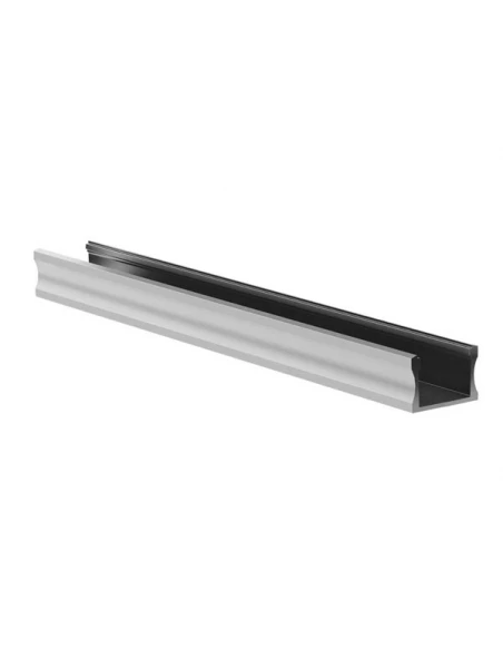 slimline wide - 15 mm - profilé en aluminium pour ruban led - aluminium anodisé - argent - 2 m