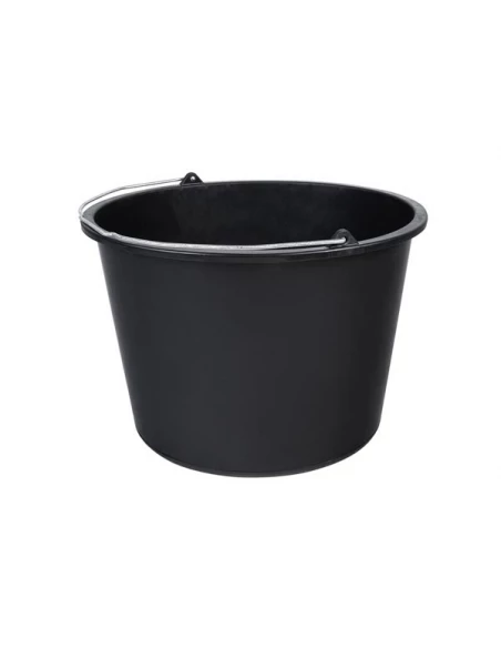 Seau de chantier noir - 20 litres