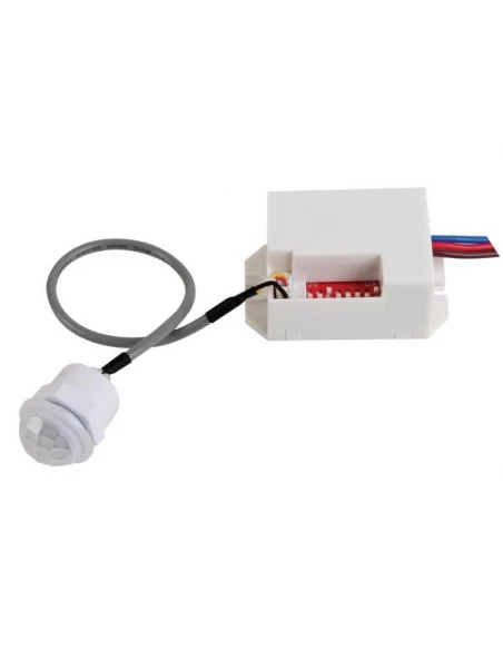 mini détecteur de mouvement pir - à encastrer - 230 vca