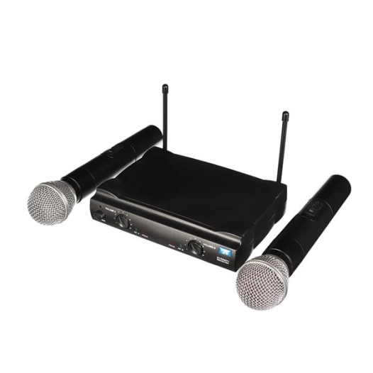 microphone uhf sans fil - 2 canaux