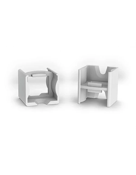 connecteur linéaire pour profilé en aluminium pour ruban led slimline 15 mm - abs - gris