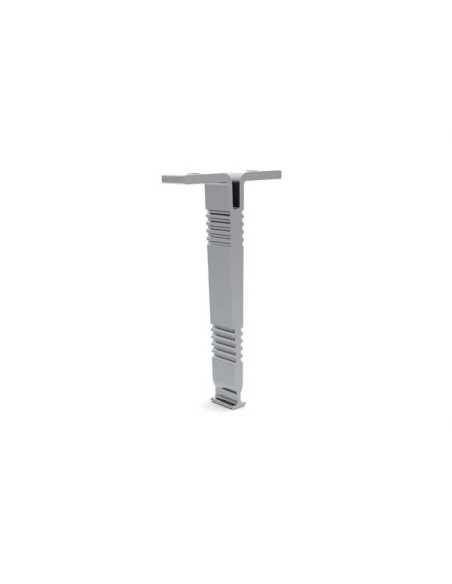 support de montage pour profilé pour ruban led alu-round - pour armoire - argent
