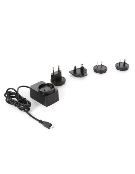 Chargeur universel avec connexion micro usb - 5 v - 2 5 a avec 4 fiches de voyage