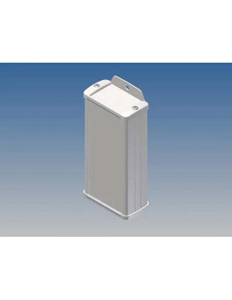 Boîtier en aluminium - blanc - 125 x 59 9 x 30 9 mm - avec bride