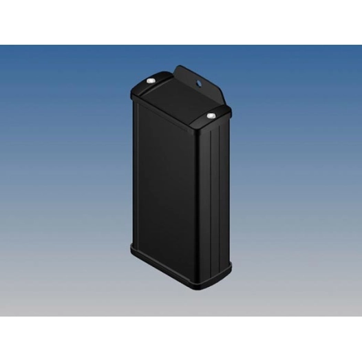 Boîtier en aluminium - noir - 125 x 59 9 x 30 9 mm - avec bride