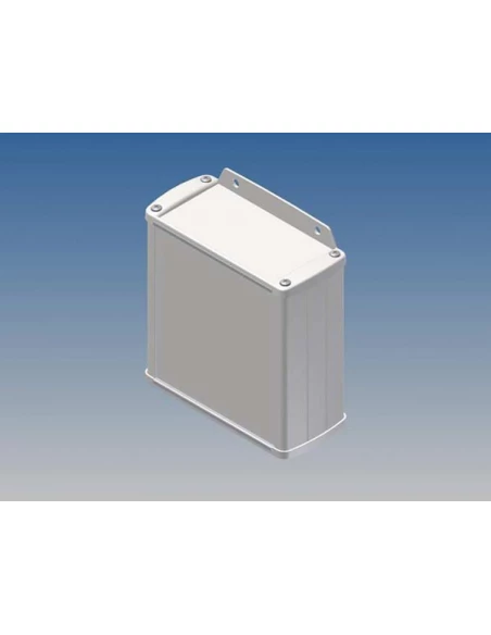 Boîtier en aluminium - blanc - 110 x 105 9 x 45 8 mm - avec bride