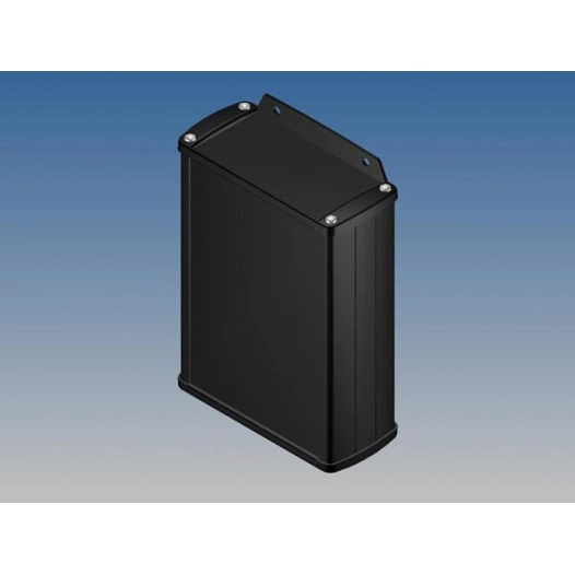 Boîtier en aluminium - noir - 145 x 105 9 x 45 8 mm - avec bride