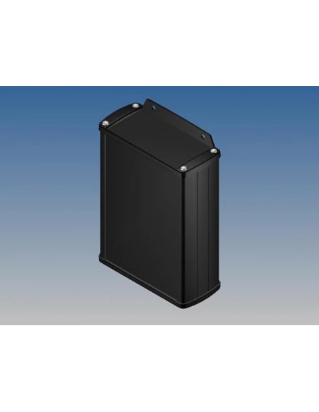 Boîtier en aluminium - noir - 145 x 105 9 x 45 8 mm - avec bride
