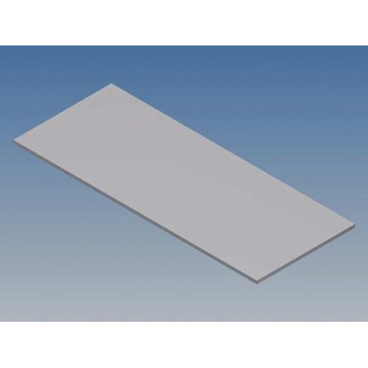 panneau en aluminium pour 10001 / mc 11 - argent - 77 x 31 x 1 mm