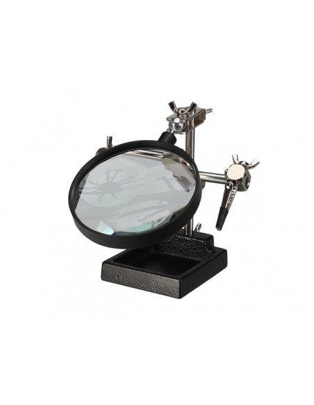 troisième main avec loupe