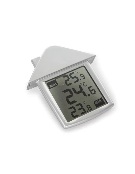 thermomètre de fenêtre transparent avec indications min/max