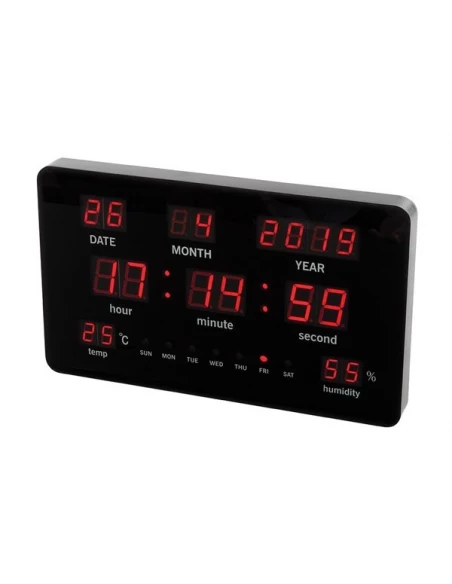horloge murale avec affichage led