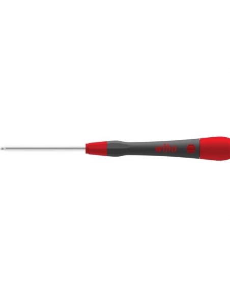 wiha tournevis de précision picofinish® six pans à tête sphérique, exécution en pouces (42442) 9/64 x 60 mm