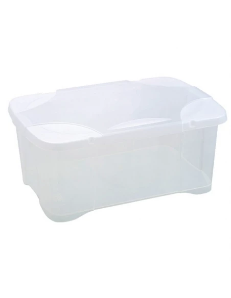 Coffre clip'box 30l couv av charnieres naturel ref 10818 na sx10