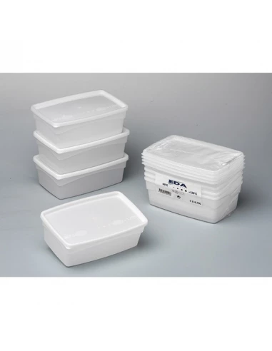 Lot filme 4 boites a micro ondes 0,75l naturel blanc ref 1401 na/bl