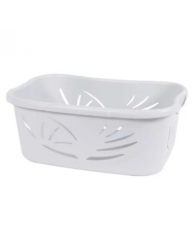 Corbeille à linge Flora ergonomique 37 Litres blanc cérusé - EDA