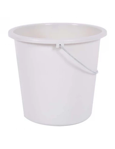 Seau de ménage rond 10 litres blanc ceruse - EDA