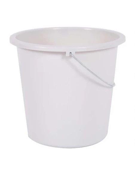 Seau de ménage rond 10 litres blanc ceruse - EDA