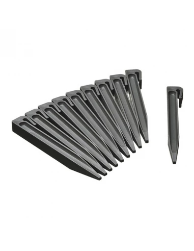 ancres pour bordure de jardin, gris - h19,5 - 10 x