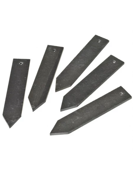 etiquette ardoise naturelle - h15 x 3 cm - 5 x