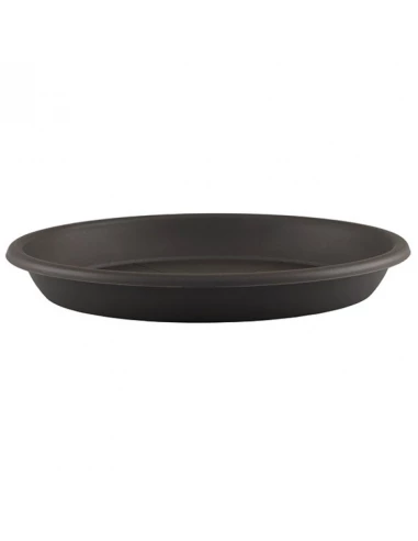 Soucoupe ronde 40cm anthracite pour pots de fleurs - EDA