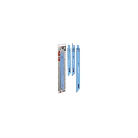 lames de scie sabre bi-metal pour metaux désignation 2 lameslongueur 225 mmdenture 18 tpi - pas de 1,3 mm