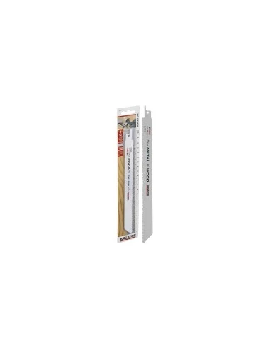 lames de scie sabre bi-metal pour bois et metaux désignation 2 lameslongueur 225 mmdenture 10 / 14 tpi - pas de 1,8 / 2,5 mm