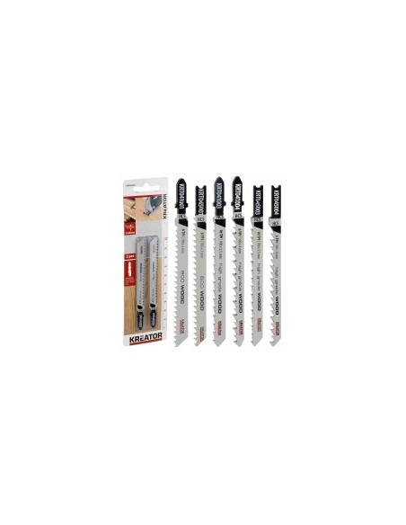 lames de scies sauteuses hcs pour bois - coupe droite désignation 2 lameslongueur 100 mmdenture 6 tpi - pas de 4 mmfixation form